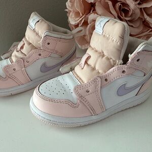 Kids Pink and White Sneakers